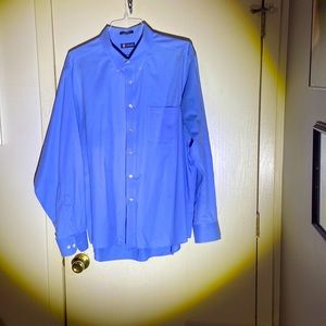 Chaps button down dress shirt N 18/18 1/2 Sleeve 36/37 light blue